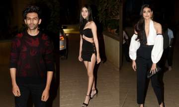  Ananya Panday, Kartik Aaryan, Athiya Shetty 