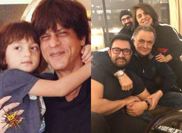 Shah Rukh Khan’s picture with son Abram, Aamir Khan visits Rishi Kapoor