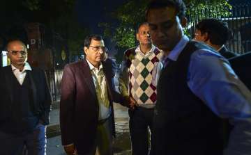 Amrapali group CMD Anil Sharma outside the Supreme Court, in New Delhi