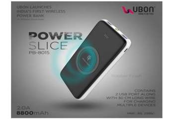 UBON PB-8015- India’s first wireless power bank launched for Rs 2,999