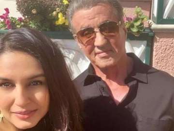 Pics: When Huma Qureshi ran into Hollywood superstar 'Rocky Balboa' aka Sylvester Stallone