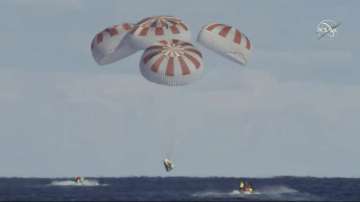 SpaceX Crew Dragon capsule completes historic unmanned flight test with ocean splashdown