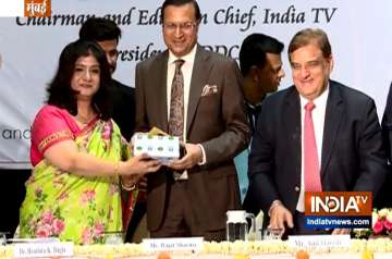 India TV Chairman and Editor-in-Chief Rajat Sharma honored at the prestigious K.C. College, Mumbai