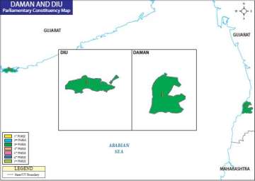 Map of Daman and Diu