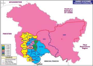 Map of Jammu & Kashmir