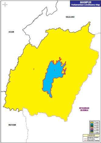 Map of Manipur