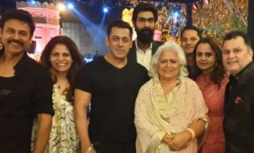 salman khan at venkatesh daughter wedding