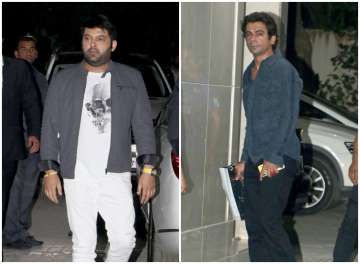 Pics: Kapil Sharma, Sunil Grover attend Sohail Khan's house party. Have the comedians buried their hatchet?