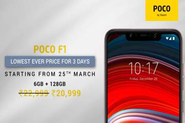 Poco F1 6GB+128GB gets a price cut of Rs 2000 for a limited period starting from March 25 to 28
