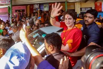 Priyanka Gandhi during her Ganga yatra