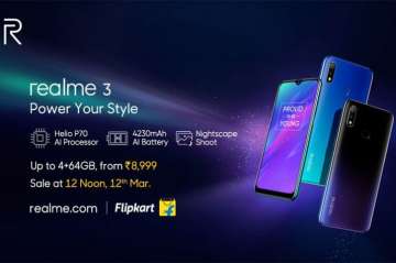 Realme 3 going on sale today at 12 noon: Specs, price and more