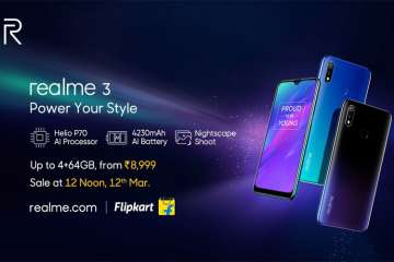 Realme 3 with dual rear cameras, 6.2-inch display and Android Pie launched in India