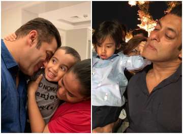 Salman Khan shares heart-felt moment with nephew Ahil; Superstar's sister Arpita Khan Sharma