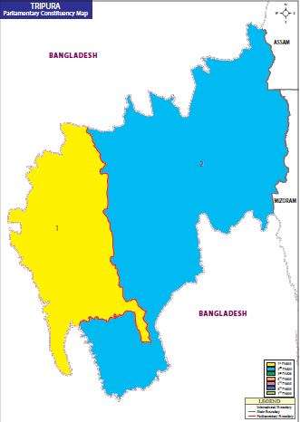 Map of Tripura