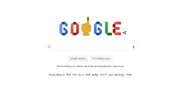 Google Doodle celebrates Lok Sabha elections, features inked finger again