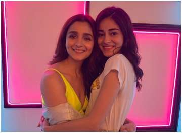 Hook Up Song BTS: Alia Bhatt and Ananya Panday tightly hug each other on the sets of SOTY 2; See pic