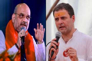Shah hit out at the Congress over its manifesto promise of scrapping the sedition law if voted to power, and claimed the opposition party was siding with those who shouted "anti-national" slogans.
 