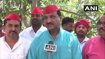 Ram Bhuwal Nishad, SP's candidate from Gorakhpur LS seat