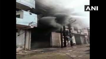 Fire breaks out in plastic bag factory in Samaypur Badli