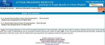 UP Board Class 12 Result 2019