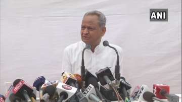  Rajasthan Chief Minister and senior Congress leader Ashok Gehlot speaking to media persons 