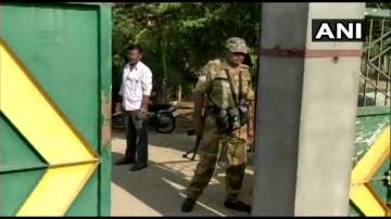 Income Tax raids are underway at two different locations of Zilla Panchayat President & JD(S)'s Nagarathna Swamy and another member of the Zilla Parishad, in Mandya's Maddur.