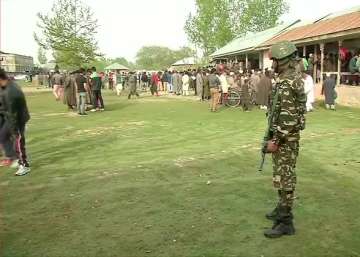  
Voting began at 7 am in Jammu Lok Sabha constituency amid tight security and has been peaceful so far