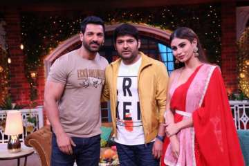 John Abraham and Mouni Roy on The Kapil Sharma show