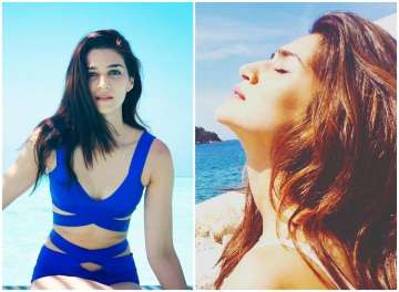 Kriti Sanon's stunning picture in blue monokini is jaw-dropping; See yourself