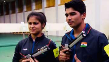 Manu Bhaker and Saurabh Chaudhary win gold in ISSF Shooting World Cup