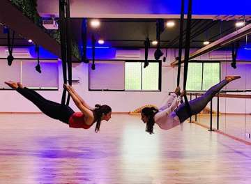 Alia Bhatt’s latest picture practising aerial yoga with BFF Akansha Ranjan will amaze you