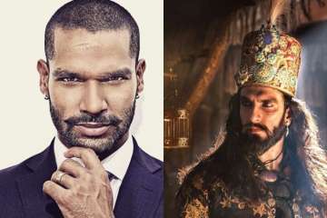 Shikhar Dhawan, Ranveer Singh recreate 'Khalibali' step from Padmaavat