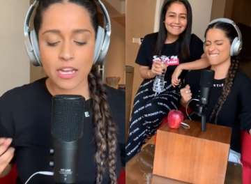 Superwoman aka Lilly Singh borrows Neha Kakkar’s voice for Aankh Marey, shares adorable video