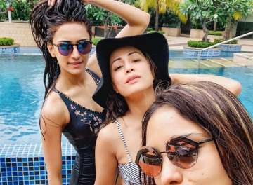 Hina Khan and Erica Fernandes are enjoying pool time in these latest pictures