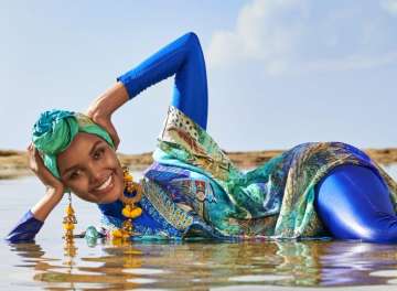 Halima Aden features on Sports Illustrated wearing burkini and hijab