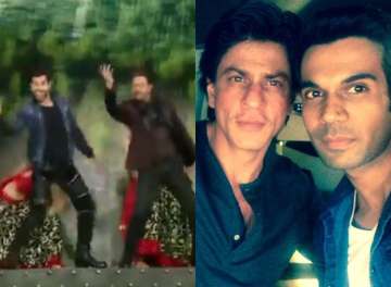 Rajkummar Rao shakes a leg with Shah Rukh Khan on Chaiyya Chaiyya