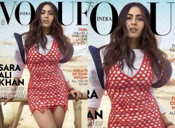 Sara Ali Khan on Vogue Magazine's April edition cover