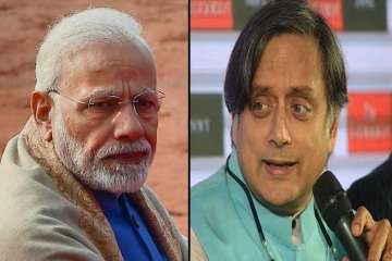 Prime MInister Narendra Modi and Kerala Congress chief Shashi Tharoor- File Photo