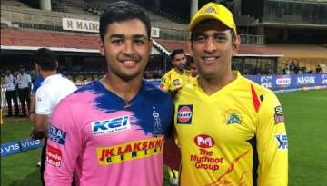 Did you know! MS Dhoni played against Riyan Parag's father and now him 