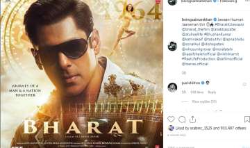 Salman Khan's latest look from Bharat poster earns eye-popping reactions from Tiger Shroff 