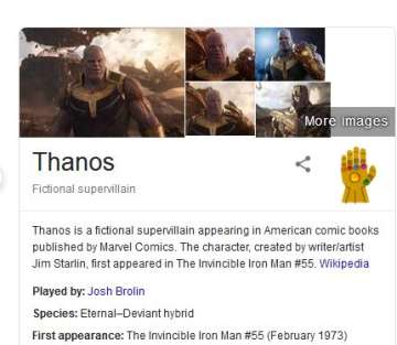 Thanos snap and half of Google search result is gone