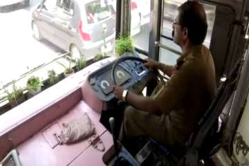 Bengaluru bus driver maintains mini garden in his bus