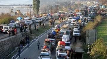The nearly 300 km-long highway is the lifeline of essential supplies to the landlocked Kashmir Valley.