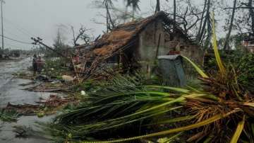 Destruction caused by cyclone Fani in Puri district of Odisha