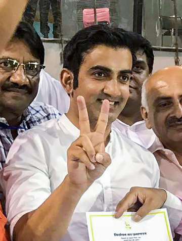 Former cricketer Gautam Gambhir wins from East Delhi on BJP ticket.