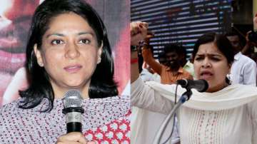 Congress leader Priya Dutt (left) and Bharatiya Janata Party (BJP) candidate Poonam Mahajan (right)