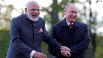 PM Modi with?Russian President Vladimir Putin