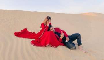 Dipika Kakar and Shoaib Ibrahim's latest photo shoot in a desert makes as go 'AWWW'