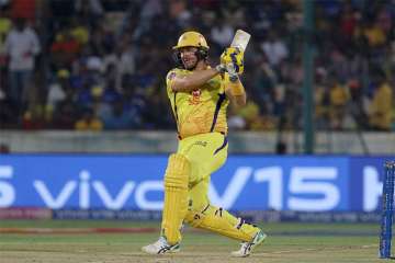 Shane Watson in action during IPL 2019