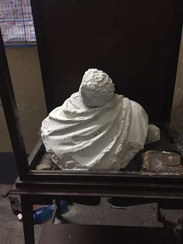 A bust of the 19th-century social reformer was vandalised during clashes at party chief Amit Shah's rally in Kolkata on Tuesday.